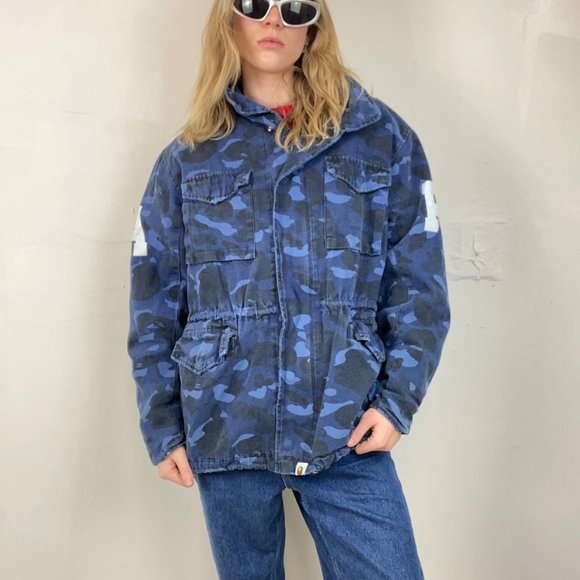 L - Vintage Made in Japan BAPE Como Military Jacket - Picture 1 of 4